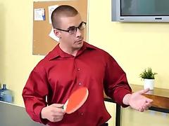 Blonde muscle young gay sex CPR bone deepthroating and nude ping pong