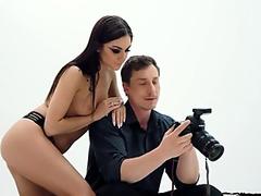 European model blowjob with facial