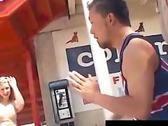 Adventurous Sunny Lane Fucks Random Asian Noodle!